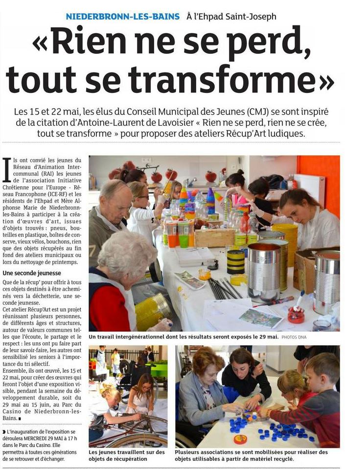 Groupe Saint Sauveur Rien Ne Se Perd Tout Se Transforme